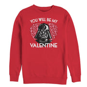 Men's Star Wars Valentine Darth Vader Invitation  Adult Sweatshirt