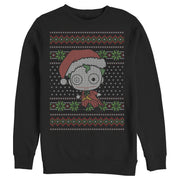 Men's Batman Ugly Christmas Chibi Joker  Adult Sweatshirt