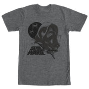 Men's Star Wars The Force Awakens Kylo Ren X-Wing and TIE Fighters  Adult T-Shirt