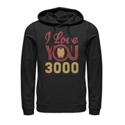 Men's Marvel Iron Man Love 3000  Adult Pull Over Hoodie