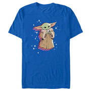 Men's Star Wars: The Mandalorian Fourth of July Grogu  Adult T-Shirt