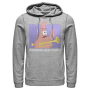 Men's SpongeBob SquarePants Patrick Mayonnaise Instrument Quote  Adult Pull Over Hoodie