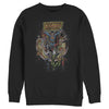 Men's Justice League Vintage Hero Collage  Adult Sweatshirt