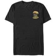 Men's Lost Gods Dinosaur Cheeseburger  Adult T-Shirt