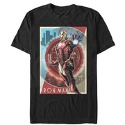 Men's Marvel Iron Man Schematic  Adult T-Shirt