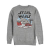 Men's Star Wars The Last Jedi Millennium Falcon Crait Battle  Adult Sweatshirt