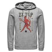 Men's ZZ TOP Devil Spades  Adult Pull Over Hoodie