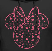 Men's Mickey & Friends Minnie Heart Silhouette  Adult Pull Over Hoodie