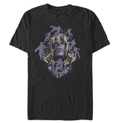 Men's Marvel Avengers: Endgame Thanos Inkblot Frame  Adult T-Shirt