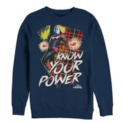 Men's Marvel Captain Marvel Know Your Power  Adult Sweatshirt