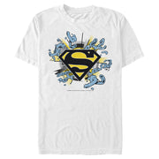 Men's Superman Logo Broken Chain  Adult T-Shirt