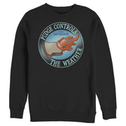 Men's Lilo & Stitch Pudge Controls the Weather  Adult Sweatshirt