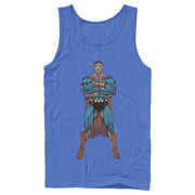 Men's Superman Bold Hero Pose  Adult Tank Top