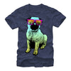 Men's Lost Gods Pug in Glasses  Adult T-Shirt