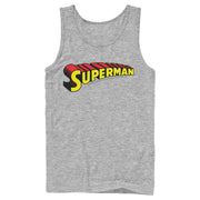 Men's Superman Classic Text Logo  Adult Tank Top