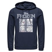 Men's Frozen Character Squares  Adult Pull Over Hoodie