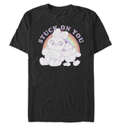 Men's Toy Story Ducky & Bunny Stuck on You Rainbow  Adult T-Shirt