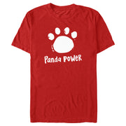 Men's Turning Red Panda Power Paw Print  Adult T-Shirt