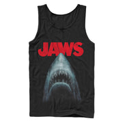 Men's Jaws Shark Teeth Poster  Adult Tank Top