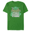 Men's Star Wars: The Mandalorian Grogu St. Patrick's Day Pinch Proof  Adult T-Shirt