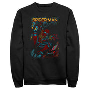 Men's Marvel Spider-Man: No Way Home Slinging Cover  Adult Sweatshirt