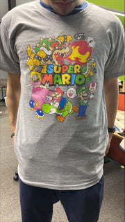 Men's Nintendo Mario Cast Collage  Adult T-Shirt