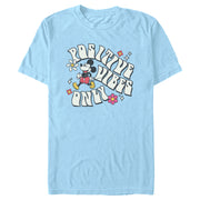 Men's Mickey & Friends Positive Vibes Only  Adult T-Shirt