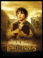 Men's The Lord of the Rings Two Towers Frodo Movie Poster  Adult T-Shirt