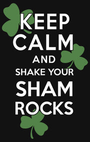 Men's Lost Gods St. Patrick's Day Keep Calm and Shake your Shamrocks  Adult T-Shirt