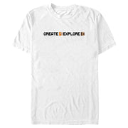 Men's Minecraft Create Explore Alex and Steve  Adult T-Shirt