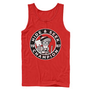 Men's Where's Waldo Hide and Seek Champion  Adult Tank Top