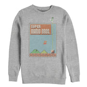 Men's Nintendo Vintage Mario Fly Screen  Adult Sweatshirt