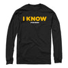 Men's Star Wars Han Solo I Know  Adult Long Sleeve Shirt