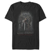 Men's Game of Thrones Ned on Iron Throne  Adult T-Shirt