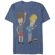 Men's Beavis and Butt-Head Rock Forever  Adult T-Shirt