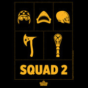 Men's The Suicide Squad Squad 2 Symbols  Adult T-Shirt