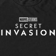 Men's Marvel: Secret Invasion Black and White Logo  Adult T-Shirt