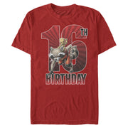 Men's Marvel Rocket and Baby Groot 16th Birthday  Adult T-Shirt