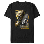 Men's Black Adam Man VS Myth  Adult T-Shirt