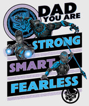 Men's Marvel Dad You are Strong Smart Fearless  Adult Baseball Tee