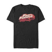 Men's Fast & Furious Wispy Silhouette Print  Adult T-Shirt