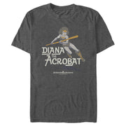 Men's Dungeons & Dragons Diana the Acrobat Pose Cartoon  Adult T-Shirt