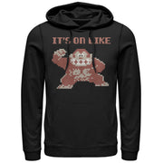 Men's Nintendo It's on Like Donkey Kong  Adult Pull Over Hoodie