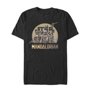 Men's Star Wars: The Mandalorian Character Collage  Adult T-Shirt