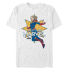 Men's Marvel Captain Marvel Vintage Star  Adult T-Shirt