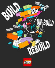 Men's LEGO Build Unbuild Rebuild  Adult T-Shirt