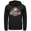 Men's Jurassic Park Chrome Logo  Adult Pull Over Hoodie