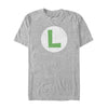 Men's Nintendo Luigi Circle Icon  Adult T-Shirt