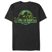 Men's Jurassic World Logo Tie Dye Print  Adult T-Shirt