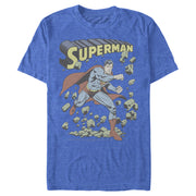 Men's Superman Hero Smash Barriers  Adult T-Shirt